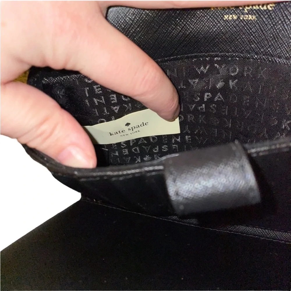 Kate Spade Laurel Way Black Cross Body Clutch/Purse